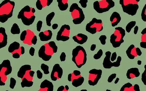 Abstract modern leopard seamless pattern. Animals trendy background. Color Stock Illustration