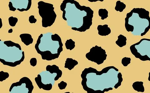 Abstract modern leopard seamless pattern. Animals trendy background. Color Illustrazione stock