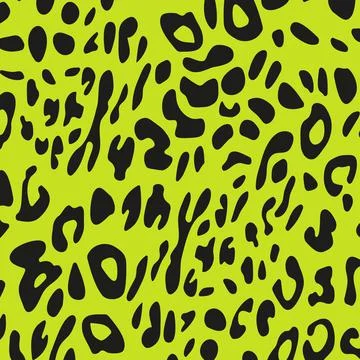 Abstract modern leopard seamless pattern. Animals trendy background. Green Stock Illustration