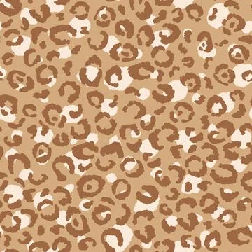 Abstract modern leopard seamless pattern. Animals trendy background. Beige Stock Illustration
