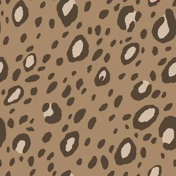 Abstract modern leopard seamless pattern. Animals trendy background. Beige Stock Illustration