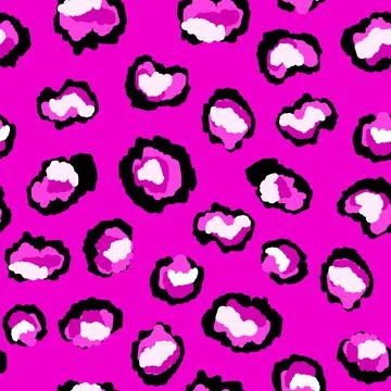 Abstract modern leopard seamless pattern. Animals trendy background. Pink Stock Illustration