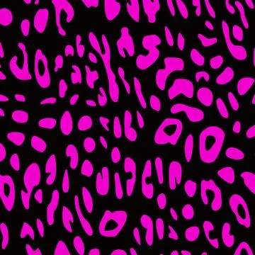 Abstract modern leopard seamless pattern. Animals trendy background. Pink Stock Illustration