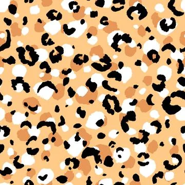 Abstract modern leopard seamless pattern. Animals trendy background. Beige and 스톡 일러스트