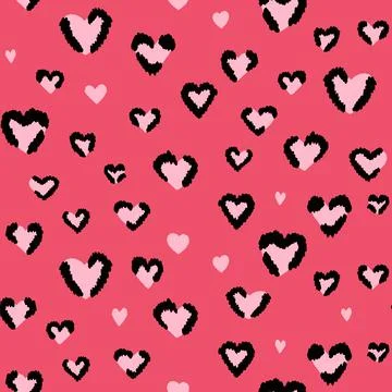 Abstract modern leopard seamless pattern. Animals trendy background. Pink Stock Illustration