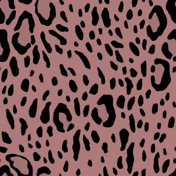 Abstract modern leopard seamless pattern. Animals trendy background. Pink Illustrazione stock