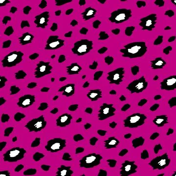 Abstract modern leopard seamless pattern. Animals trendy background. Pink Illustrazione stock