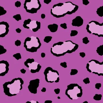 Abstract modern leopard seamless pattern. Animals trendy background. Pink Stock Illustration
