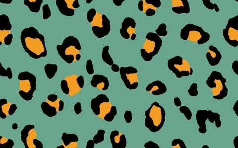Abstract modern leopard seamless pattern. Animals trendy background. Color Stock Illustration