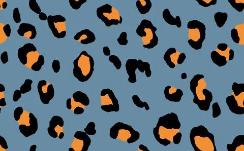 Abstract modern leopard seamless pattern. Animals trendy background. Color Illustrazione stock