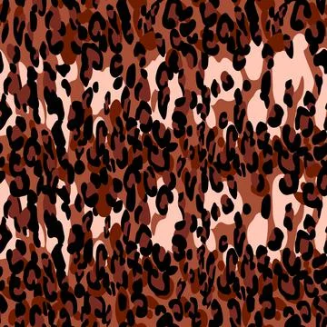 Abstract modern leopard seamless pattern. Animals trendy background. Color Illustrazione stock