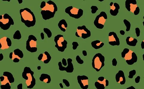 Abstract modern leopard seamless pattern. Animals trendy background. Color Stock Illustration