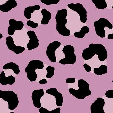Abstract modern leopard seamless pattern. Animals trendy background. Pink Stock Illustration
