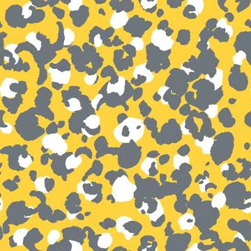 Abstract modern leopard seamless pattern. Animals trendy background. Yellow Illustrazione stock