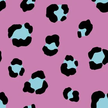 Abstract modern leopard seamless pattern. Animals trendy background. Pink Illustrazione stock