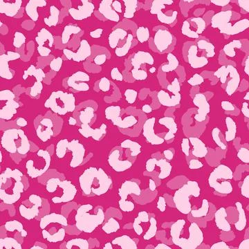 Abstract modern leopard seamless pattern. Animals trendy background. Pink Stock Illustration