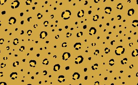 Abstract modern leopard seamless pattern. Animals trendy background. Beige and Illustrazione stock
