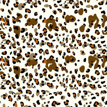 Abstract modern leopard seamless pattern. Animals trendy background. Color Stock Illustration