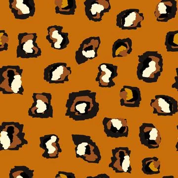 Abstract modern leopard seamless pattern. Animals trendy background. Color Stock Illustration