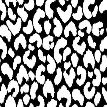 Abstract modern leopard seamless pattern. Animals trendy background. Black and Stock Illustration