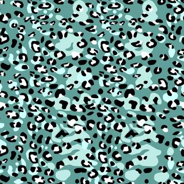 Abstract modern leopard seamless pattern. Animals trendy background. Color Illustrazione stock