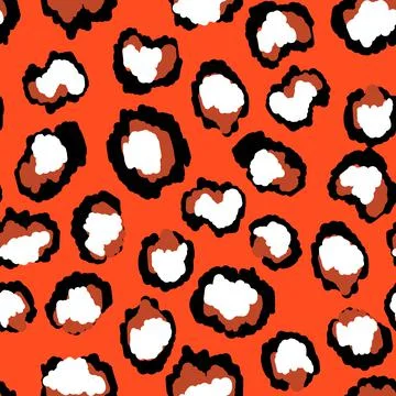 Abstract modern leopard seamless pattern. Animals trendy background. Color Illustrazione stock