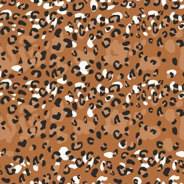 Abstract modern leopard seamless pattern. Animals trendy background. Beige and Stock Illustration
