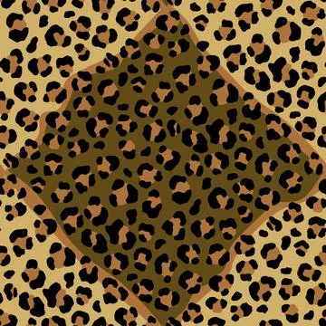 Abstract modern leopard seamless pattern. Animals trendy background. Color Stock Illustration