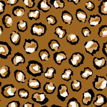 Abstract modern leopard seamless pattern. Animals trendy background. Color Illustrazione stock