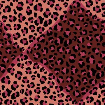 Abstract modern leopard seamless pattern. Animals trendy background. Color Stock Illustration