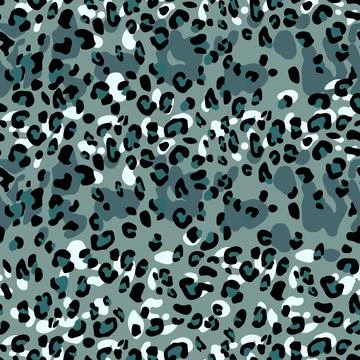 Abstract modern leopard seamless pattern. Animals trendy background. Color Illustrazione stock