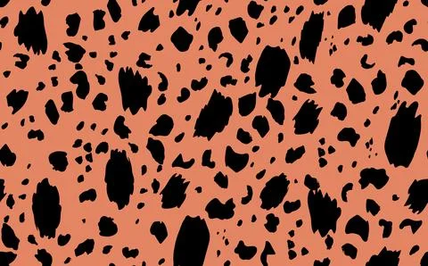 Abstract modern leopard seamless pattern. Animals trendy background. Brown and Stock Illustration