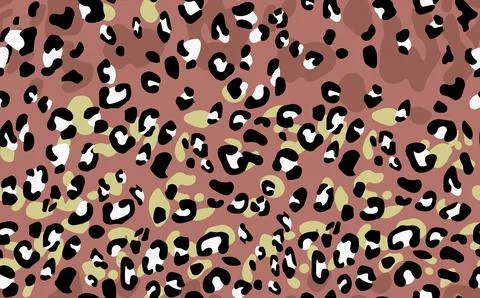 Abstract modern leopard seamless pattern. Animals trendy background. Color 스톡 일러스트