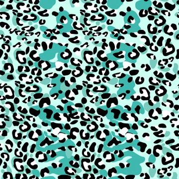 Abstract modern leopard seamless pattern. Animals trendy background. Color Illustrazione stock