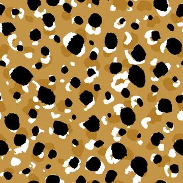 Abstract modern leopard seamless pattern. Animals trendy background. Beige and Stock Illustration