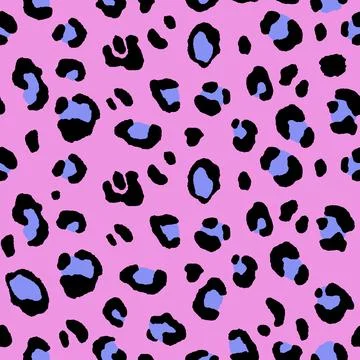 Abstract modern leopard seamless pattern. Animals trendy background. Pink 스톡 일러스트