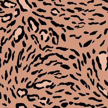 Abstract modern leopard seamless pattern. Animals trendy background. Color Illustrazione stock