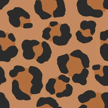 Abstract modern leopard seamless pattern. Animals trendy background. Beige and Stock Illustration