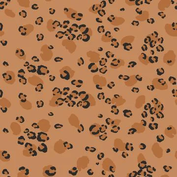 Abstract modern leopard seamless pattern. Animals trendy background. Beige and Illustrazione stock