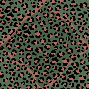 Abstract modern leopard seamless pattern. Animals trendy background. Color Stock Illustration