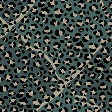 Abstract modern leopard seamless pattern. Animals trendy background. Color Stock Illustration