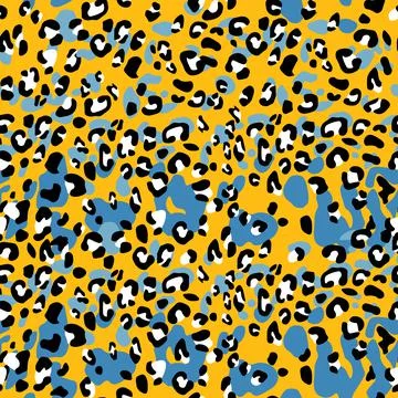 Abstract modern leopard seamless pattern. Animals trendy background. Color Stock Illustration