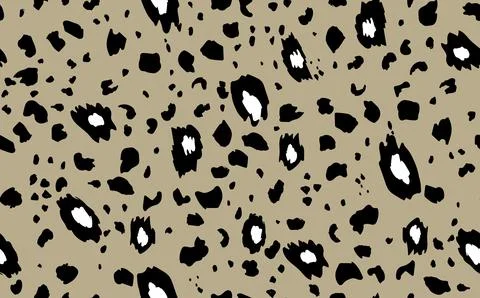 Abstract modern leopard seamless pattern. Animals trendy background. Beige and Illustrazione stock