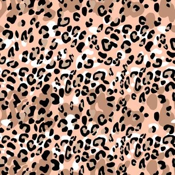 Abstract modern leopard seamless pattern. Animals trendy background. Color 스톡 일러스트