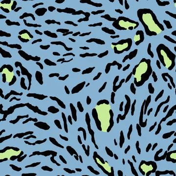 Abstract modern leopard seamless pattern. Animals trendy background. Color Stock Illustration