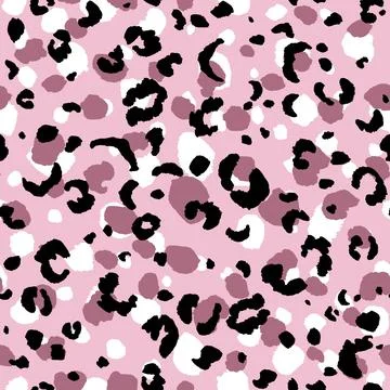 Abstract modern leopard seamless pattern. Animals trendy background. Color Stock Illustration