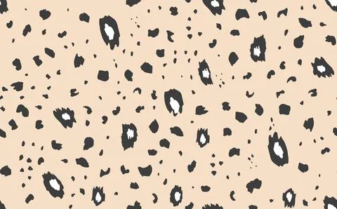Abstract modern leopard seamless pattern. Animals trendy background. Beige and Illustrazione stock