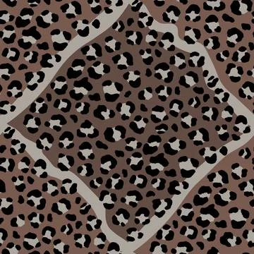 Abstract modern leopard seamless pattern. Animals trendy background. Color Stock Illustration