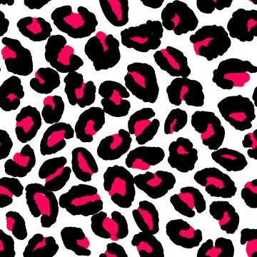 Abstract modern leopard seamless pattern. Animals trendy background. Black and Illustrazione stock