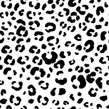 Abstract modern leopard seamless pattern. Animals trendy background. Black and Illustrazione stock